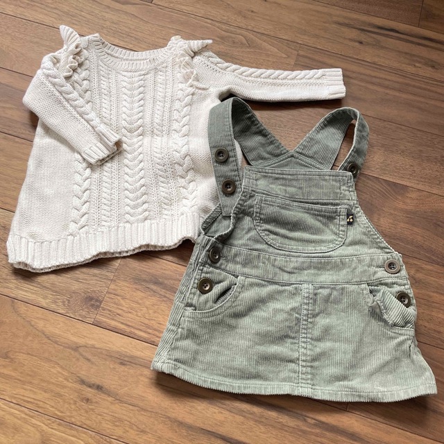 babyGAP(ベビーギャップ)の【Baby GAP】女の子70cm 秋〜冬　 キッズ/ベビー/マタニティのベビー服(~85cm)(ワンピース)の商品写真