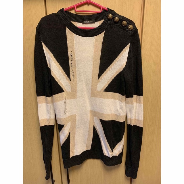 オンライン通販 国内正規 BALMAIN バルマン ユニオンジャック ニット