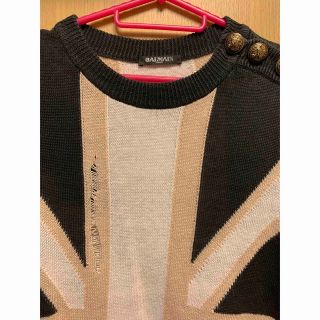 新品未使用 BALMAIN バルマン ユニオンジャック ノースリーブ Tシャツ