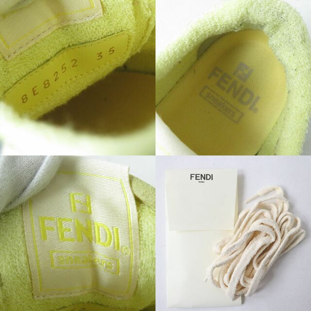 FENDI(フェンディ)の美品△イタリア製 FENDI フェンディ 8E8252 AI1N MATCH Sneakers FFロゴ スニーカー パステルカラー マルチカラー レディース 35 箱・袋付 レディースの靴/シューズ(スニーカー)の商品写真