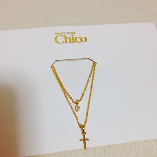 フーズフーチコ(who's who Chico)のchico2連ネックレス(ネックレス)