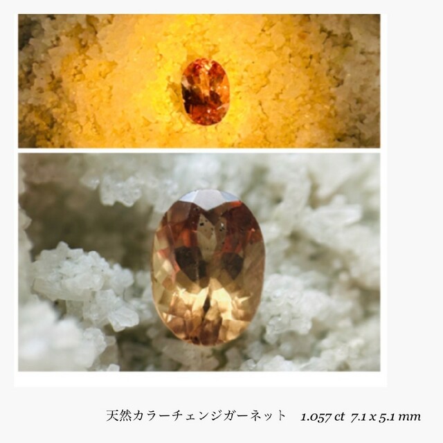 (R0606-10)『ウンバライト』カラーチェンジガーネット　1.057ct