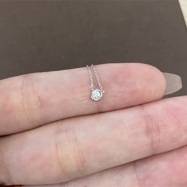 STAR JEWELRY(スタージュエリー)のSTAR JEWELRY ネックレス 0.06ct K18 レディースのアクセサリー(ネックレス)の商品写真