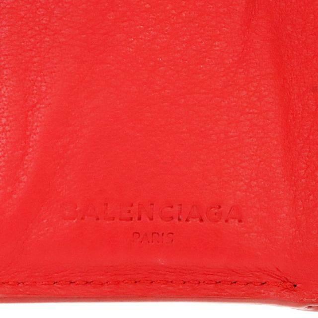 Balenciaga(バレンシアガ)のバレンシアガ 三つ折り財布 ペーパー ミニウォレット 中古 391446 6510 レッド レザー BALENCIAGA 【中古】 | コンパクト レディース ファッション サイフ 赤色 ブランド小物 Bランク レディースのファッション小物(財布)の商品写真