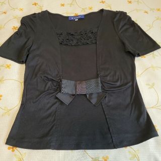 エムズグレイシー(M'S GRACY)のエムズグレイシー♡カットソー　Tシャツ　リボン(カットソー(半袖/袖なし))