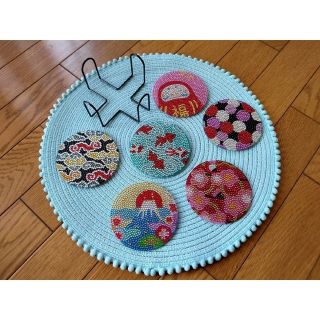 ダイアモンドアート コースター 完成品(キッチン小物)