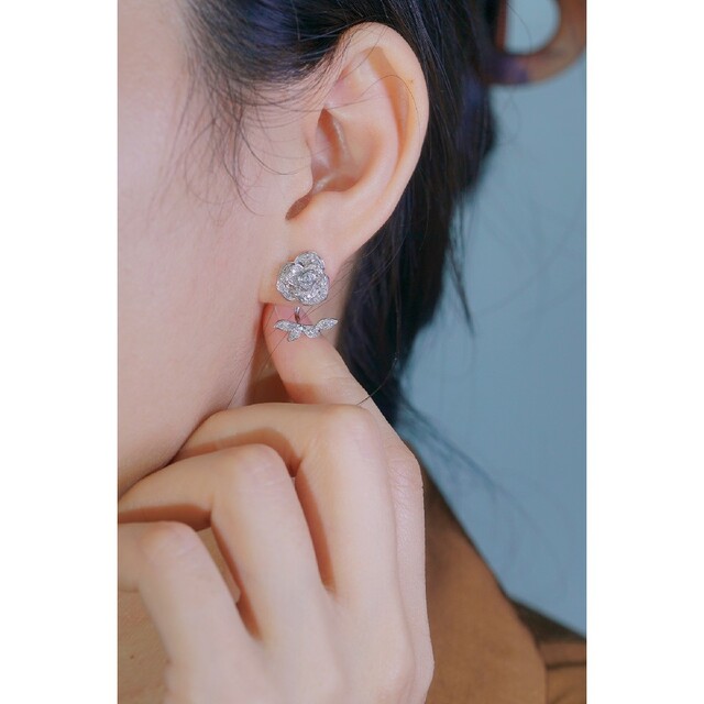 ☆2way☆ K18 天然ダイヤモンド ピアス-