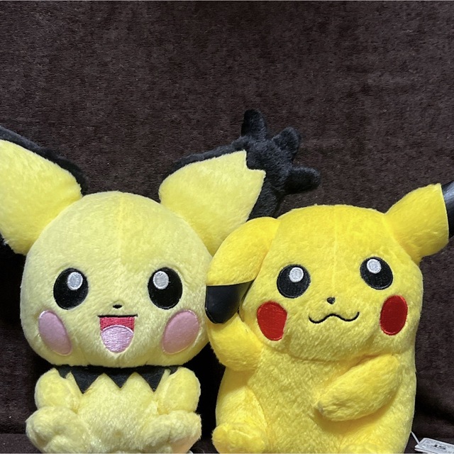 ポケモン(ポケモン)のピカチュウ ぬいぐるみ ピカチュウとピチューセット エンタメ/ホビーのおもちゃ/ぬいぐるみ(ぬいぐるみ)の商品写真