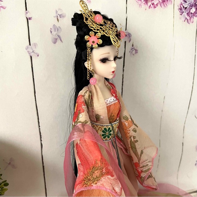 1/6ドール フルセット 可動ボディ 本体 衣装 古代中国衣装 コーラル