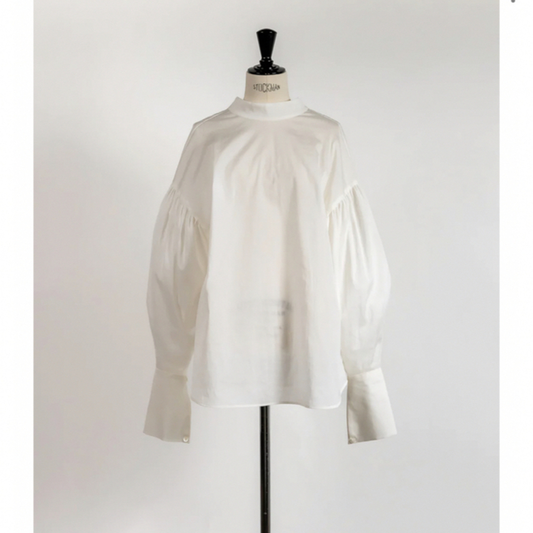 【新品】deres シアーデュアルブラウス　WHITE