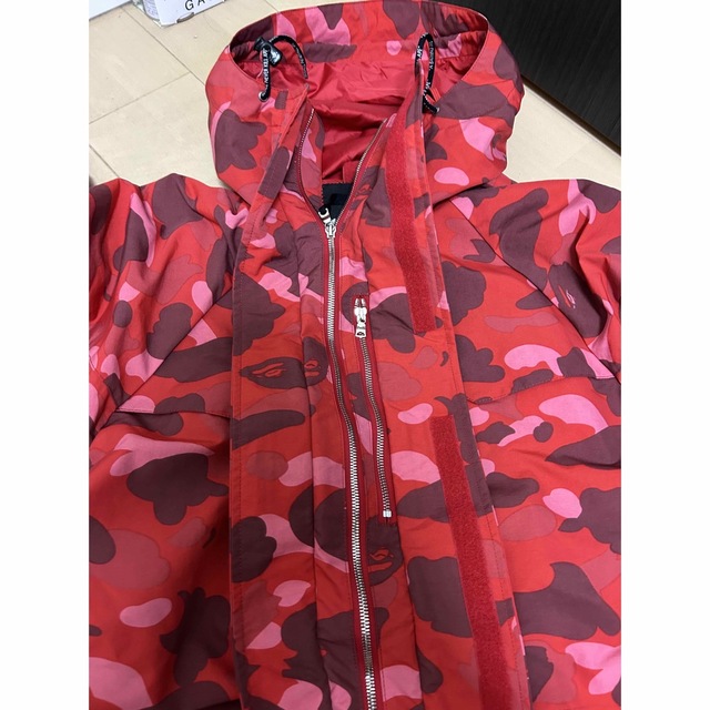 APE BAPE CAMO 迷彩　スノボジャケット　パーカー　XL