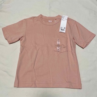 ユニクロ(UNIQLO)のユニクロ　120センチ　エアリズムコットンクルーネックTシャツ(Tシャツ/カットソー)