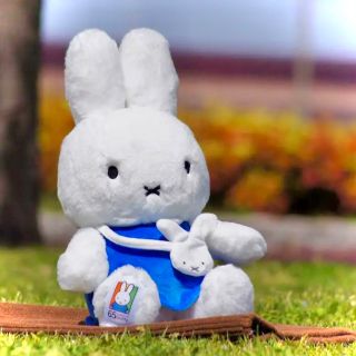 ミッフィー(miffy)のミッフィー ふわふわシフォン　ぬいぐるみ  65th限定(ぬいぐるみ)