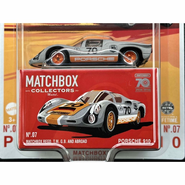Porsche - マッチボックス 70周年 コレクターズ ポルシェ 910 PORSCHE