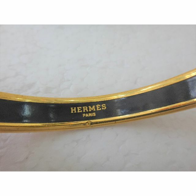 ★美品 HERMES エルメス エマイユ PM 七宝焼き バングル ゴールド★ 2