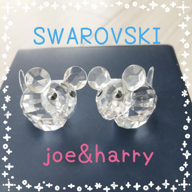 SWAROVSKI(スワロフスキー)の値下げ中☆美品☆ スワロフスキー joe&harry 置物 インテリア/住まい/日用品のインテリア小物(置物)の商品写真