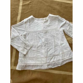 ザラキッズ(ZARA KIDS)のZara 女の子　白ブラウス　2.3years 98cm(ブラウス)