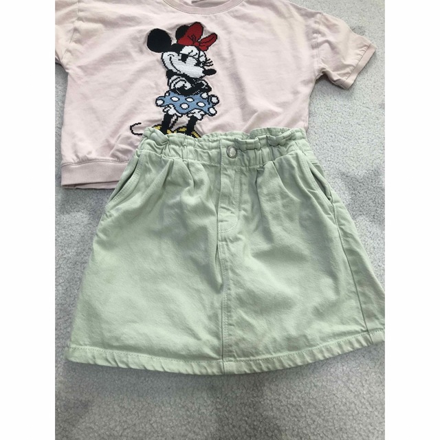 ZARA KIDS(ザラキッズ)の【ZARA】☆パステルグリーンスカート☆ キッズ/ベビー/マタニティのキッズ服女の子用(90cm~)(スカート)の商品写真