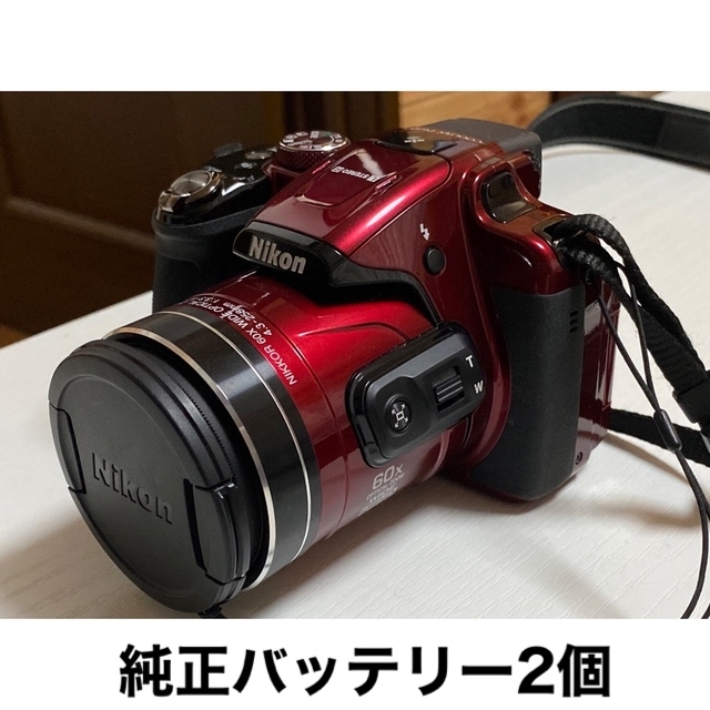 店名 Nikon P610 レッド【光学60倍ズーム】クールピクス ニコン スマホ