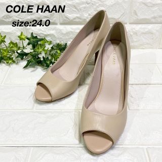 Cole Haan - 【美品】COLE HAAN コールハーン オープントゥパンプス