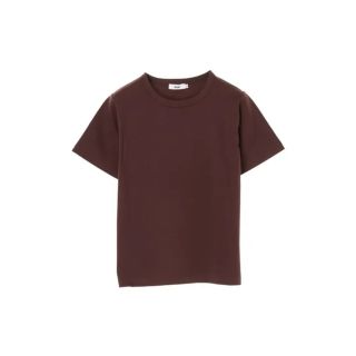 コエ(koe)のkoe クールネックTシャツ L ブラウン(Tシャツ(半袖/袖なし))