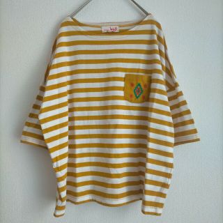 チチカカ(titicaca)のTITICACA トップス チチカカ ナバホ刺繍ボーダーTシャツ(Tシャツ(半袖/袖なし))