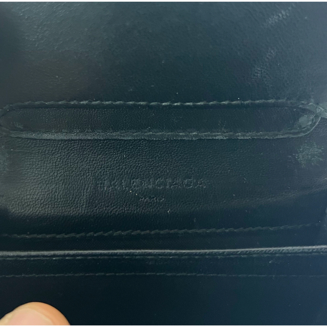 Balenciaga(バレンシアガ)のバレンシアガ BALENCIAGA カードケース シルバー  中古　美品 レディースのファッション小物(名刺入れ/定期入れ)の商品写真