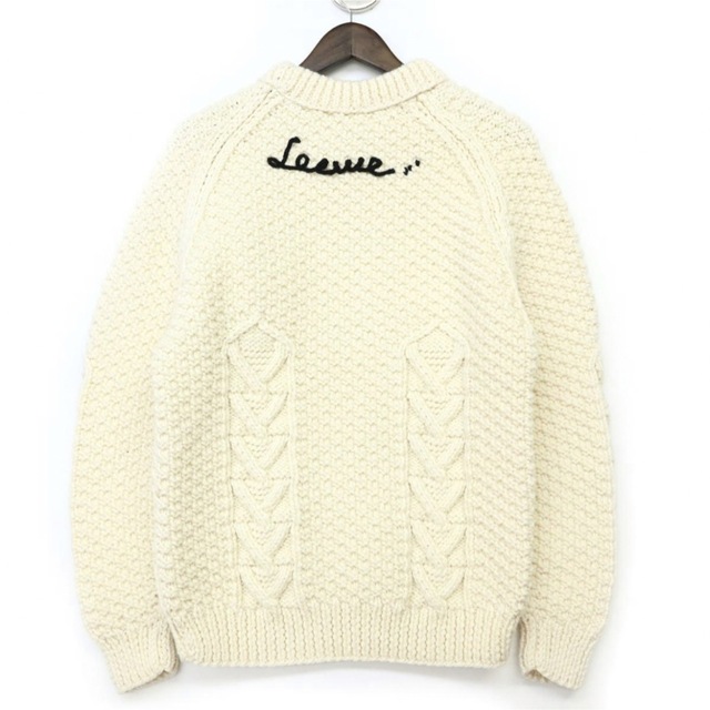 即日発送】LOEWE ケーブル ニット 白 即日発送】LOEWE ケーブル ニット 白
