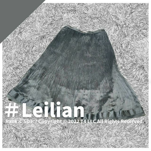 Leilian 光沢  スカート Mサイズ プリーツ キュプラ ✓2073