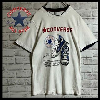 コンバース(CONVERSE)の【希少レア】コンバース⭐︎スニーカープリントTシャツ　おしゃれ　ヴィンテージ(Tシャツ/カットソー(半袖/袖なし))