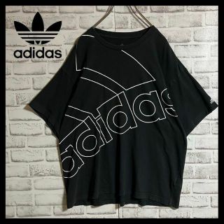 アディダス(adidas)の【人気デザイン】アディダス⭐︎全体ビッグロゴTシャツ　ゆったり(Tシャツ/カットソー(半袖/袖なし))