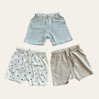 エイチアンドエム(H&M)の【3点セット】ベビー　ハーフパンツ　70　80　H&M(パンツ)