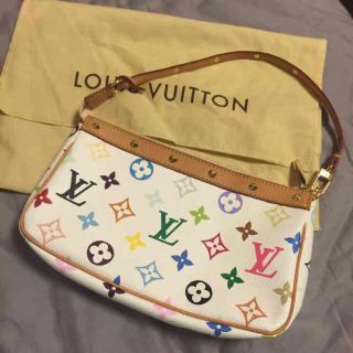 ルイヴィトン(LOUIS VUITTON)のLOUIS VIUTTON マルチカラーアクセサリーポーチ 美品(ハンドバッグ)