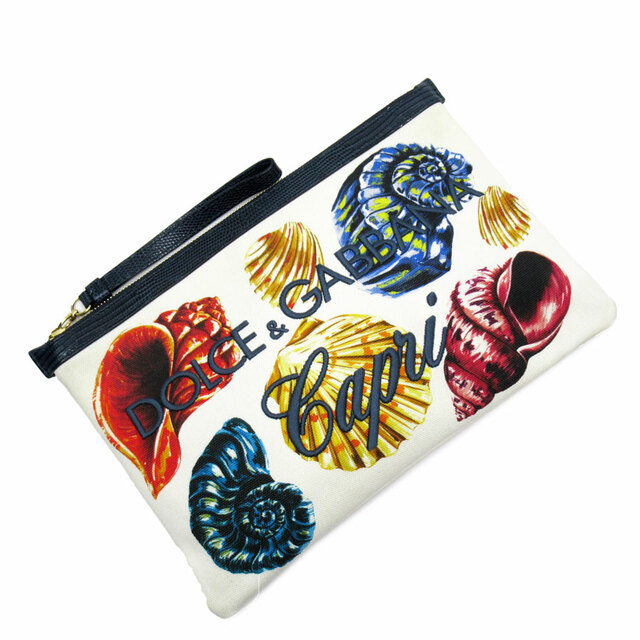 ドルチェアンドガッバーナ DOLCE&GABBANA クラッチバッグ キャンバス ...