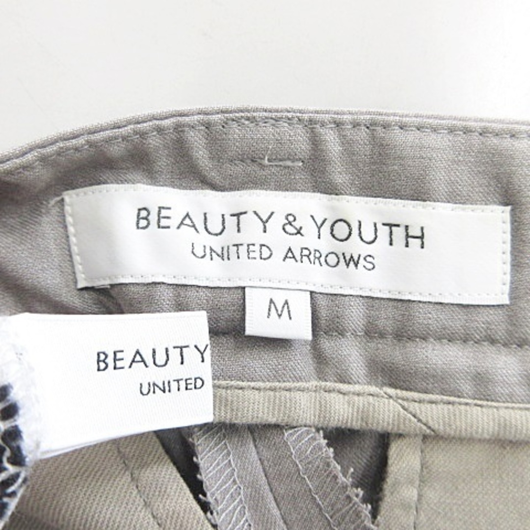 BEAUTY&YOUTH UNITED ARROWS(ビューティアンドユースユナイテッドアローズ)のB&Y ビューティー&ユース カットソー パンツ 2枚セット 白 黒 グレー M レディースのトップス(カットソー(半袖/袖なし))の商品写真