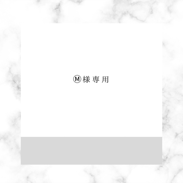 Ⓜ️様専用ページの通販 by PIYO's shop|ラクマ