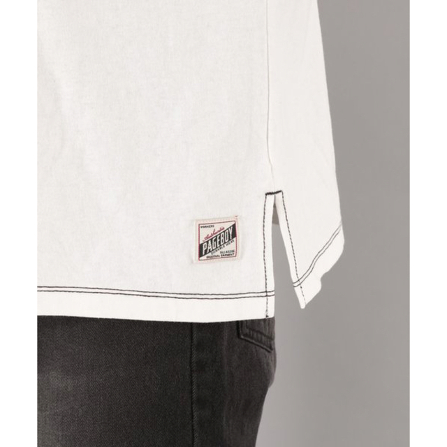 PAGEBOY(ページボーイ)のページボーイ PAGEBOY 配色ステッチ5袖プルオーバー Tシャツ トップス レディースのトップス(Tシャツ(半袖/袖なし))の商品写真