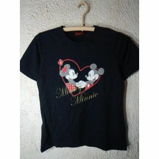 ディズニー(Disney)のo6451　ディズニー　レディース　tシャツ　ミッキー　ミニー　マウス　デザイン(Tシャツ(半袖/袖なし))