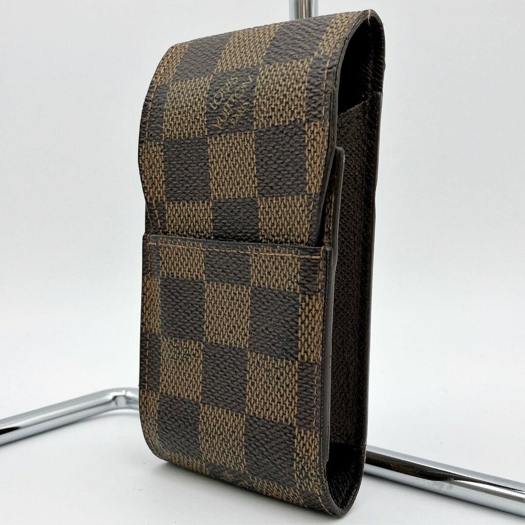 LOUIS VUITTON(ルイヴィトン)のLOUIS VUITTON ルイ・ヴィトン エテュイ・シガレット ダミエ シガレットケース 小物 ブラウン PVC メンズ レディース N63024 USED 【中古】 メンズのファッション小物(タバコグッズ)の商品写真