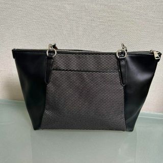 コーチ トートバッグ A4 美品 ブラック 黒 レップス COACH バッグ
