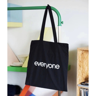 ワンエルディーケーセレクト(1LDK SELECT)のeveryone nylon logo tote bag (BLACK)(トートバッグ)