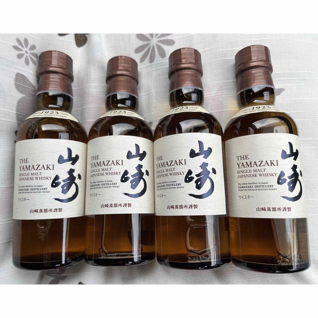 サントリーシングルモルトウイスキー 山崎 180ml 4本