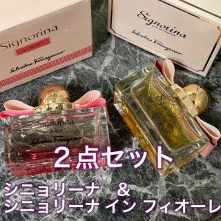 サルヴァトーレフェラガモ(Salvatore Ferragamo)の2点セット フェラガモ シニョリーナ イン フィオーレ オーデトワレ 50ml(香水(女性用))