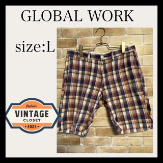 グローバルワーク(GLOBAL WORK)の[GLOBAL WORK]チェック　ハーフパンツ　ショートパンツ(ショートパンツ)