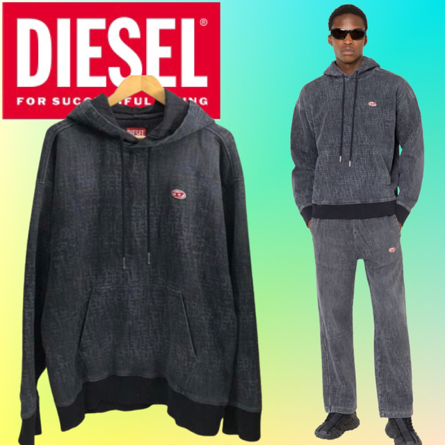 ディーゼル【大人気】2023SS DIESEL D-Um-Rib Track Denim