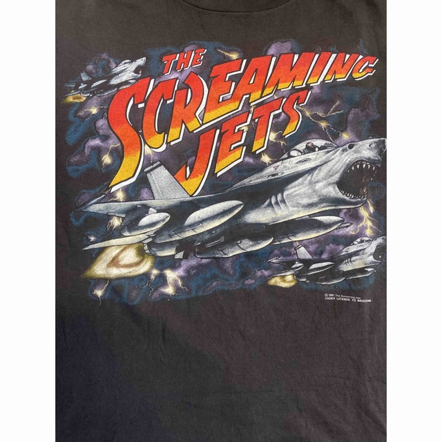 90'S当時物 THE SCREAMING JETS Tシャツ ヴィンテージ L メンズのトップス(Tシャツ/カットソー(半袖/袖なし))の商品写真