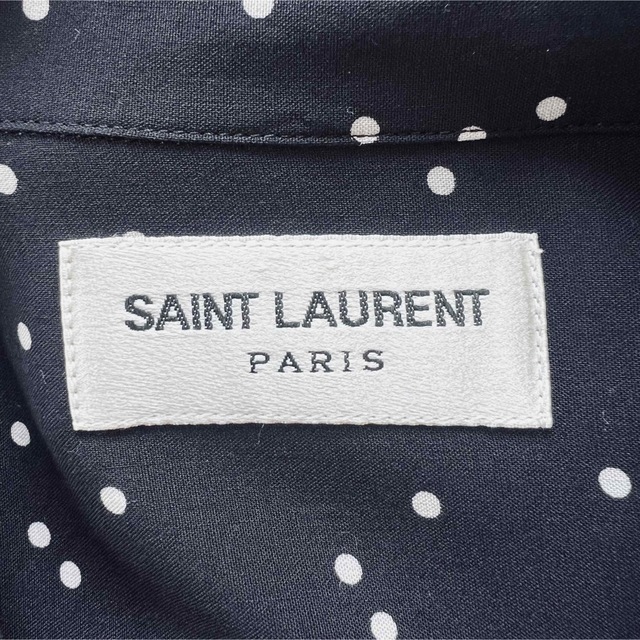 SAINT LAURENT PARIS オープンカラー ドットシャツ アロハ