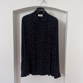 SAINT LAURENT PARIS オープンカラー ドットシャツ アロハ | www