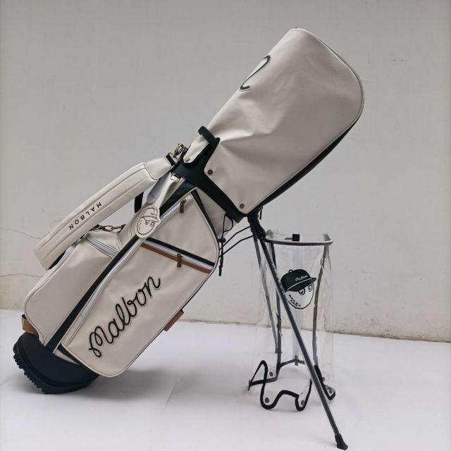 マルボン ゴルフ キャディバッグ malbon golf 白 マルボンの通販 by ...