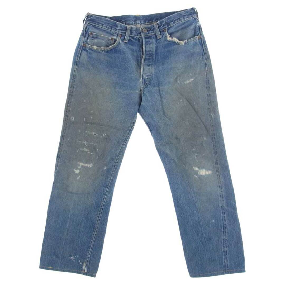 Levi's リーバイス デニムパンツ ヴィンテージ 501XX オリジナル BIG E ビッグE ボタン裏W刻印 デニムパンツ ジーンズ インディゴブルー系